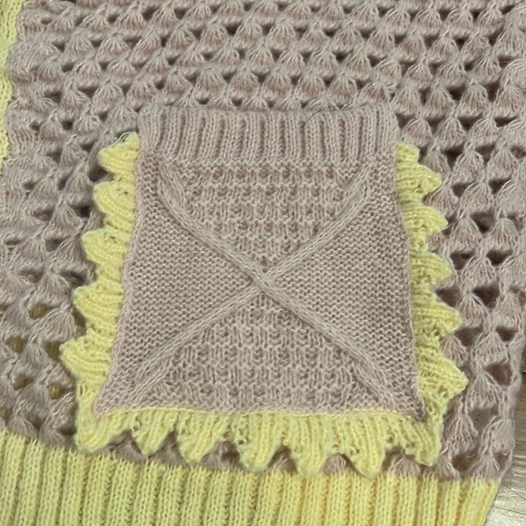 Purple and yellow crochet sweater (L) - Picture 4 of 5
